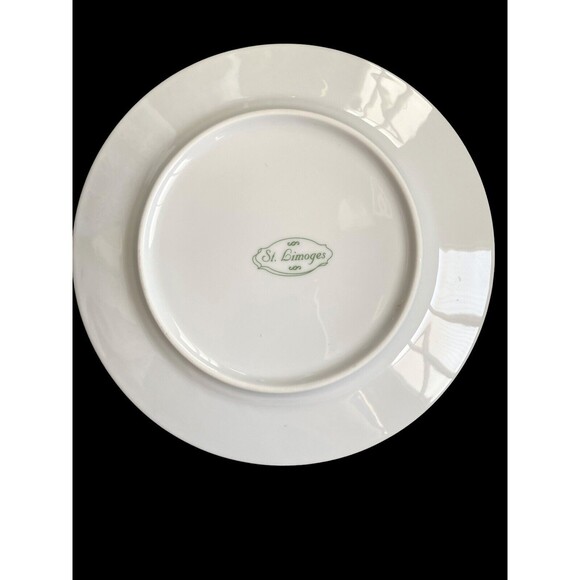 Fruit Plates St. Limoges 7.5” Fruit Pattern, 4 dessert bread Signed Fiorilli - Picture 14 of 14